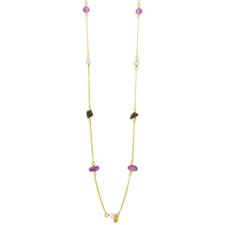 Smykker Wioga | Wioga Amalia Necklace - N-8183-Gp