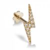 Smykker MARIA TASH Piercinger | Maria Tash 11Mm Diamond Lightning Bolt Threaded Stud