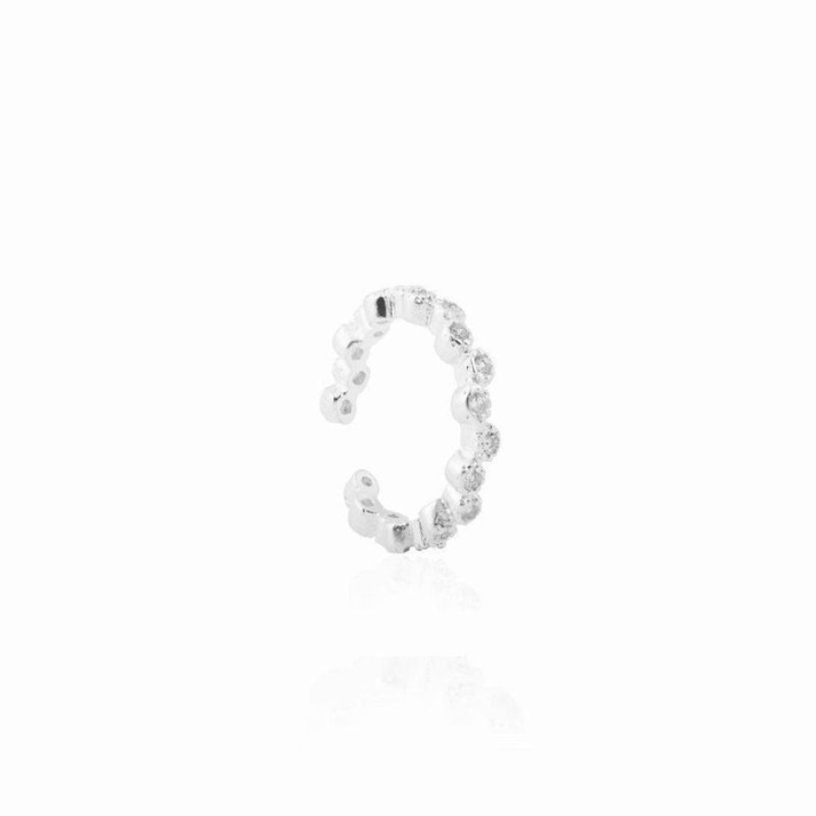 Smykker Wioga Oreringe | Wioga Chili Ear Cuff Solv E-1156-S