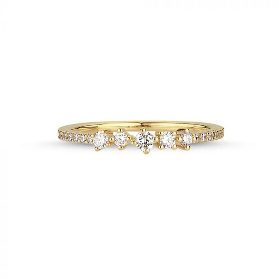 Smykker Nuran Diamant Ringe | Nuran 14Kt Noelle Ring Med Diamanter - A3056