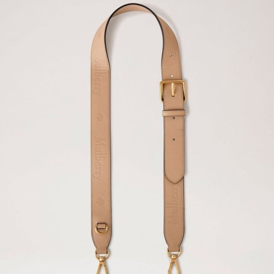 Mulberry Mulberry | Mulberry Debossed Logo Leather Strap Maple