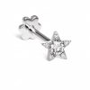 Smykker MARIA TASH Piercinger | Maria Tash 4.5Mm Diamond Star Threaded Stud 18Kt Hvidguld