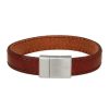 Smykker Nordahl Andersen Herresmykker | Son Of Noa Herre Armband Brun Laeder 21Cm