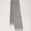 Mulberry Mulberry | Mulberry Small Solid Merino Wool Scarf Grey