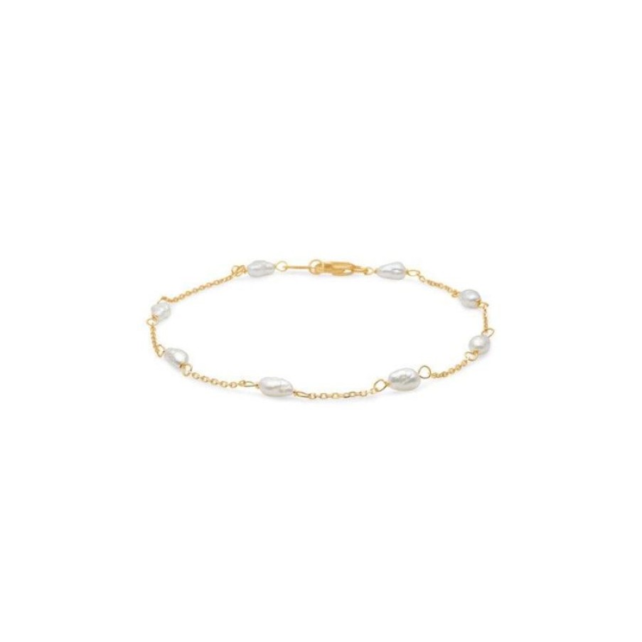 Smykker Mads Z Perlearmband | Mads Z 8 Karat Dew Drop Armband - 3353120