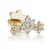 Smykker MARIA TASH Piercinger | Maria Tash Three Flower Garland Diamond Stud Earring 18K