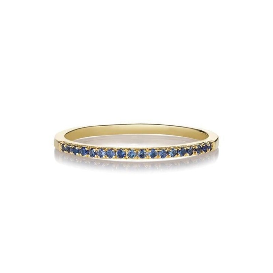 Smykker Anpé Atelier CPH Guld Ringe | Anpe Atelier Sarah Lil Blue Sapphires Ring 14 Kt Guld