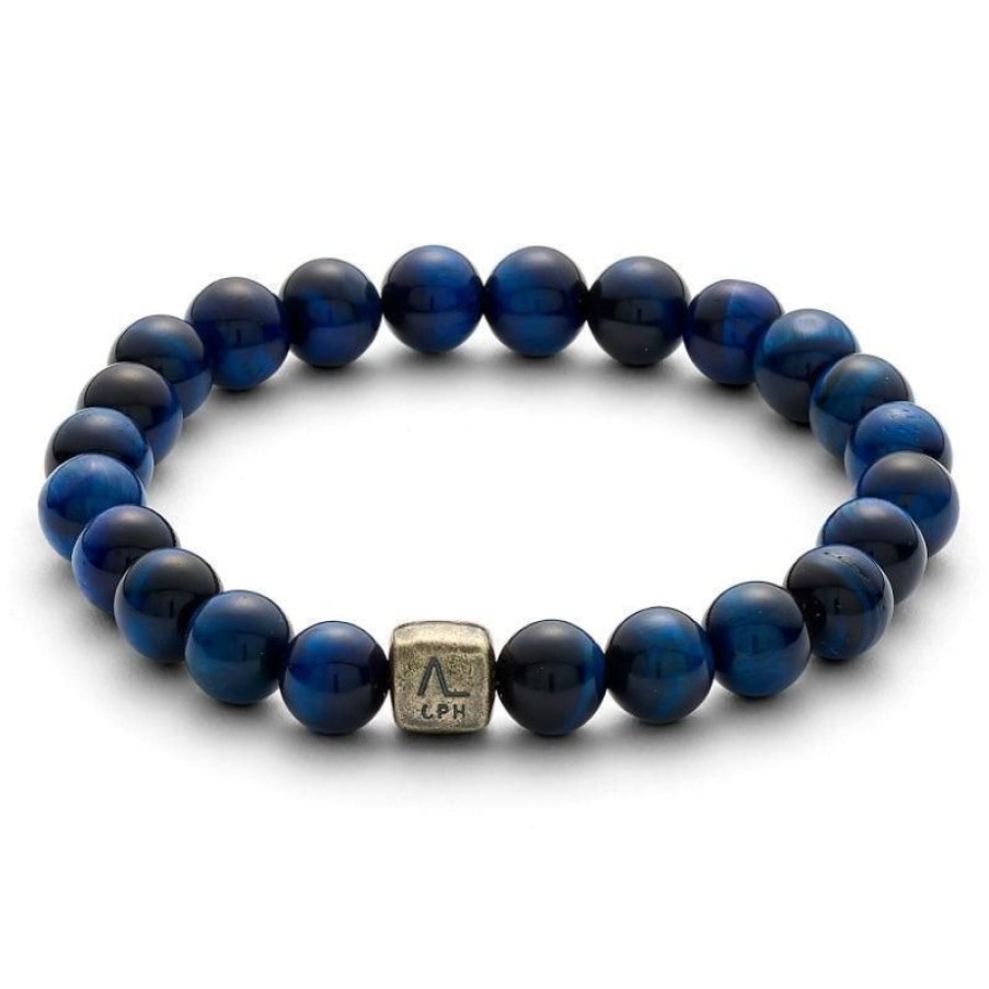 Smykker Alexander Lynggaard CPH Armband Til Maend | Alexander Lynggaard Cph Blue Tiger Eye Colorup 8Mm