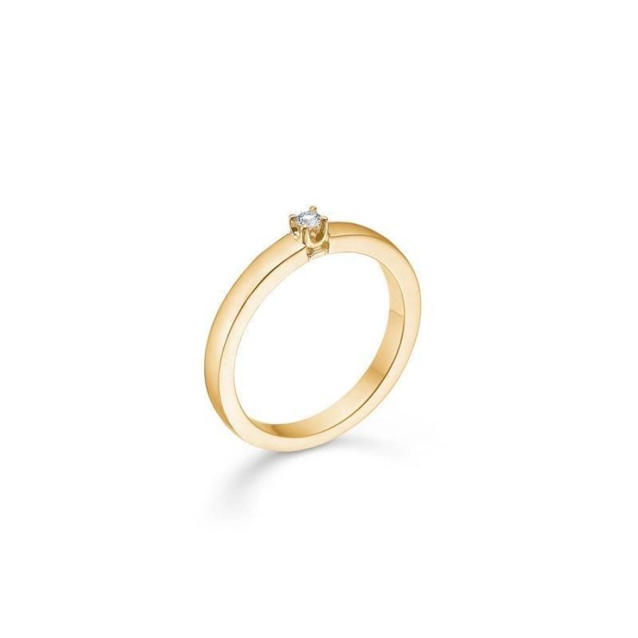 Smykker Mads Z Guld Ringe | Mads Z 14 Kt. Crown Alliancering Diamant 0,04 Ct.