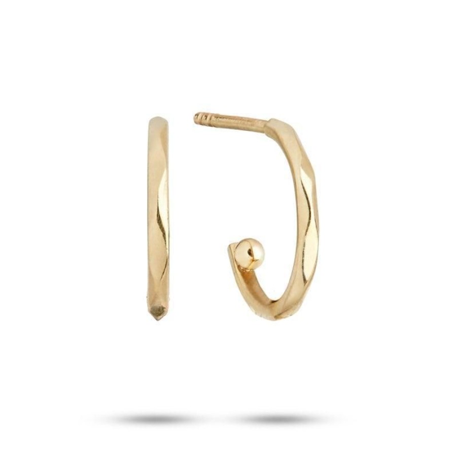 Smykker Carré Jewellery Oreringe | Carre Hoops 10 Kt Guld - Ts4136