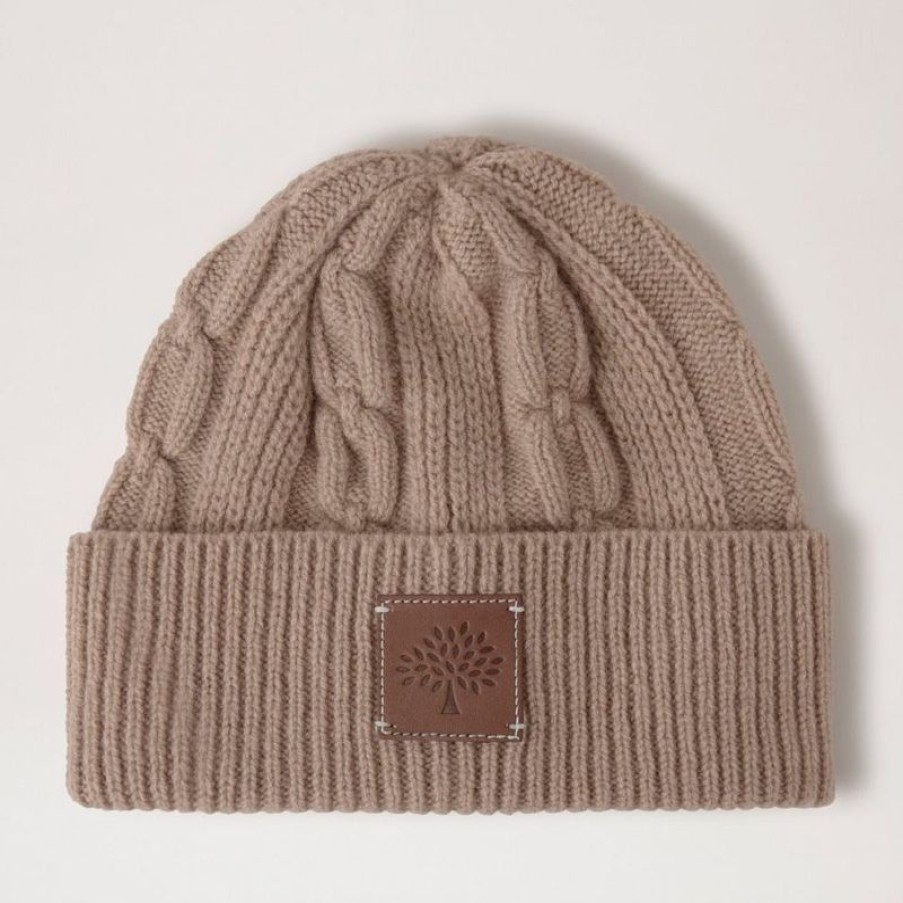 Mulberry Mulberry | Mulberry Softie Chain Cable Beanie Maple