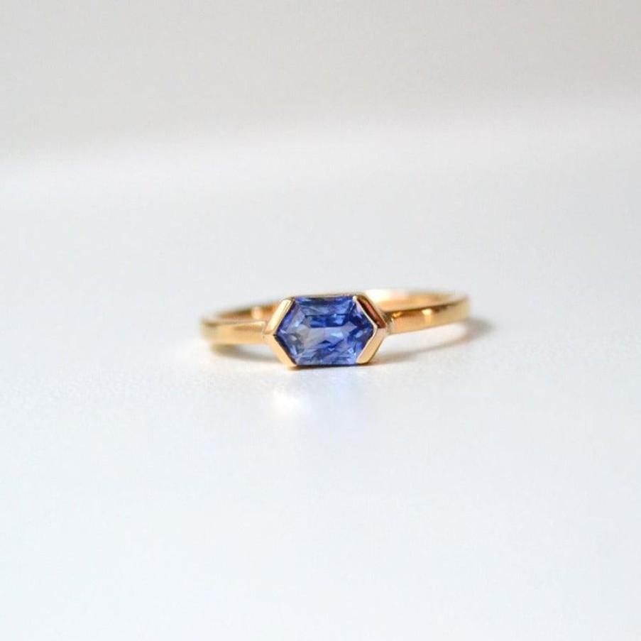 Smykker Anpé Atelier CPH Forlovelsesringe | Anpe Atelier Customized Ring Med Bla Safir