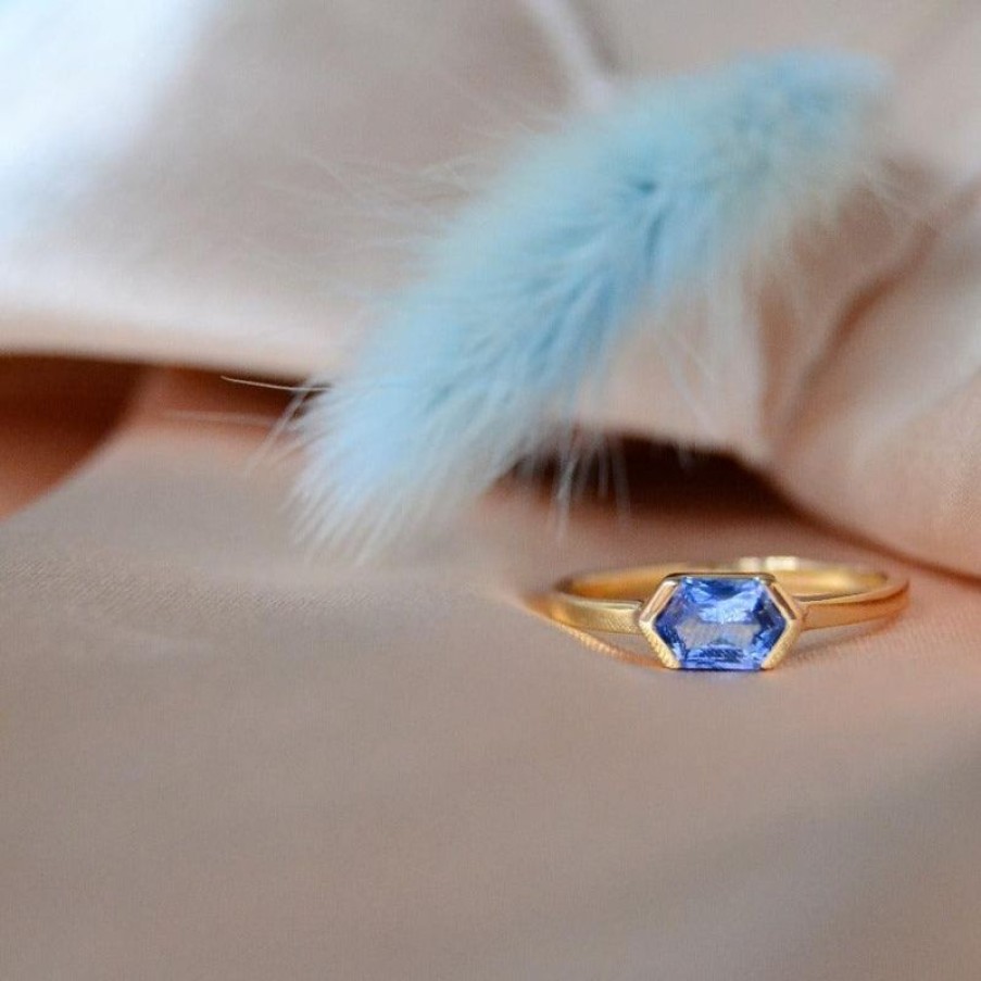 Smykker Anpé Atelier CPH Forlovelsesringe | Anpe Atelier Customized Ring Med Bla Safir