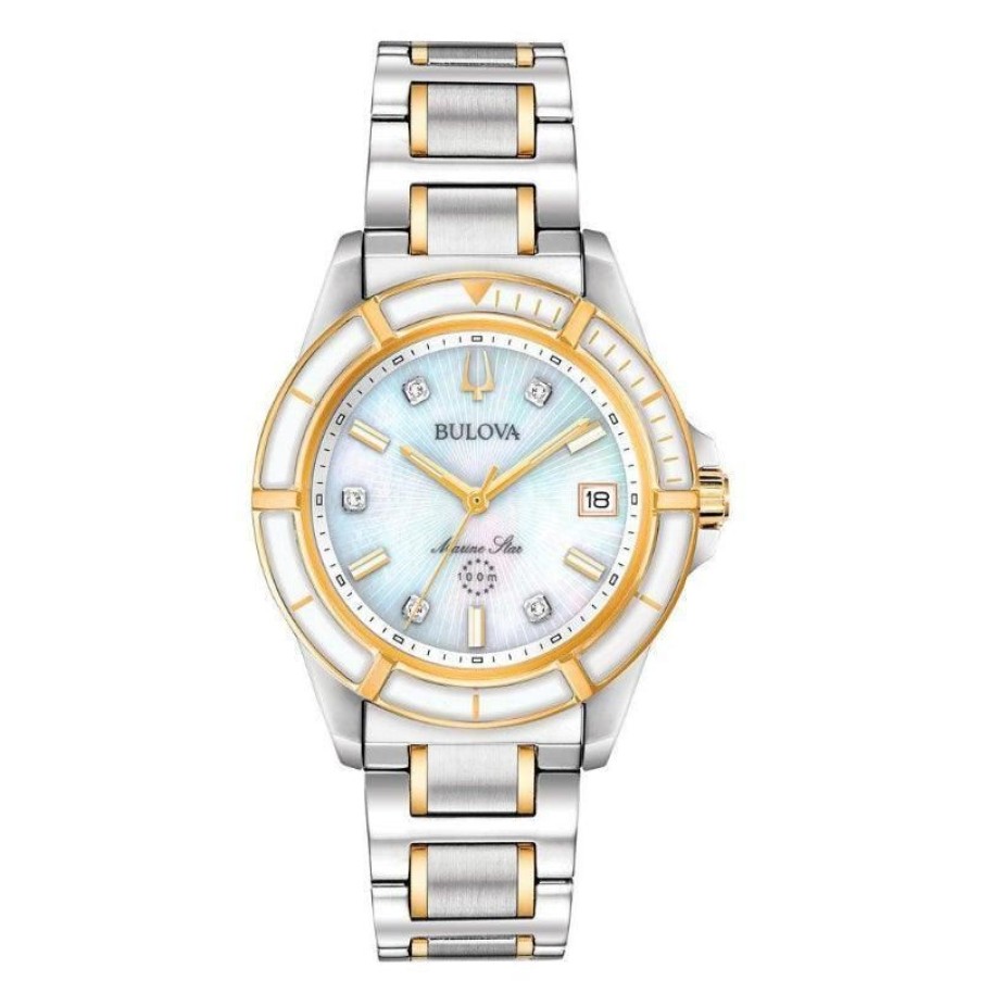 Ure Bulova Dameure | Bulova Marine Star Dameur 98P186