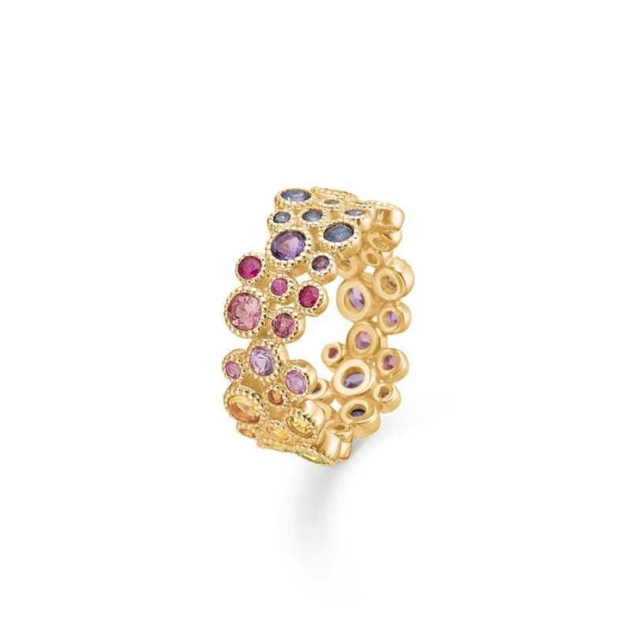 Smykker Mads Z Guld Ringe | Mads Z Luxury Rainbow Ring