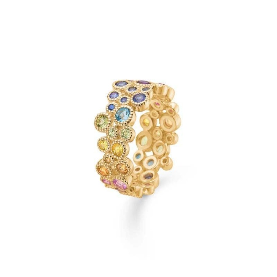 Smykker Mads Z Guld Ringe | Mads Z Luxury Rainbow Ring