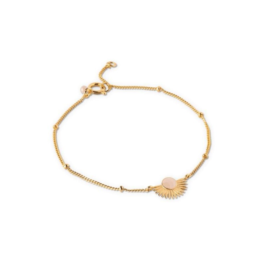 Smykker Enamel Forgyldt Armband | Enamel Soleil Armband - B78Gm Pale Peach