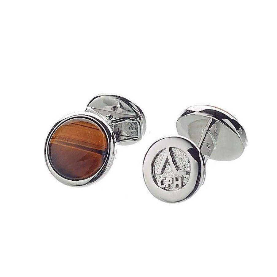 Smykker Alexander Lynggaard CPH Herresmykker | Alexander Lynggaard Cph Hope Cufflinks Tiger Eye