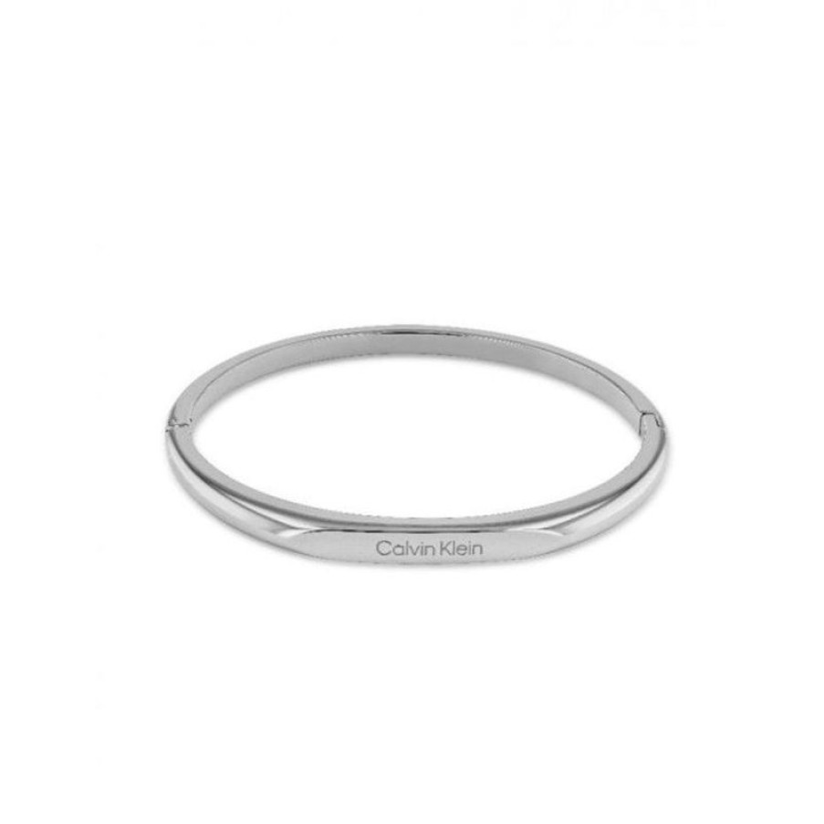 Smykker Calvin Klein Armringe | Calvin Klein Faceted Bar Bangle Stal - 35000045