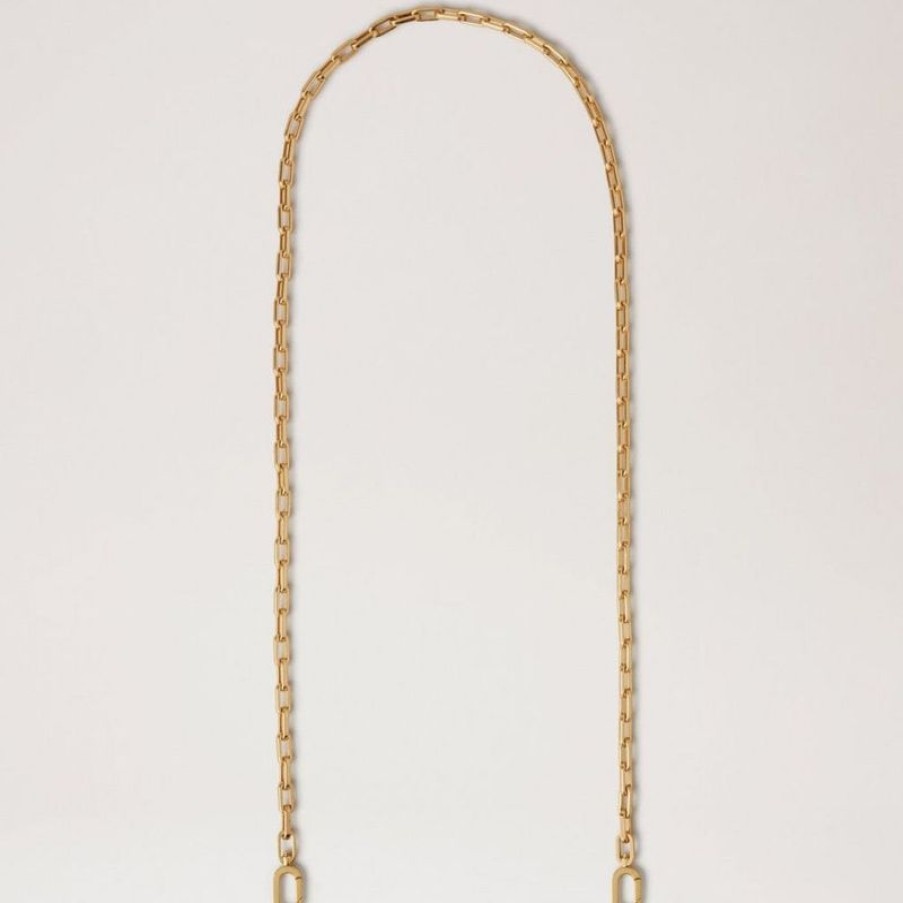 Mulberry Mulberry | Mulberry Softie Chain Crossbody Strap New Brass