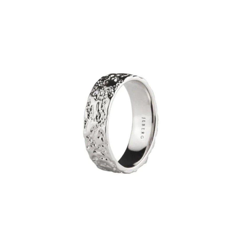 Smykker Jeberg Jewellery Herresmykker | Jeberg Jewellery Mens Moon Band Ring I Solv