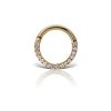 Smykker MARIA TASH Creoler & Hoops | Maria Tash 18Kt Diamond Horizontal Eternity Hoop