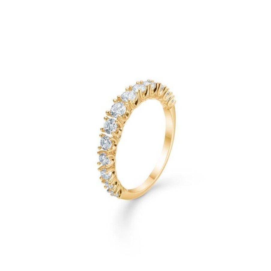 Smykker Mads Z | Mads Z 14 Kt. Crown Princess Dimant Ring 0.75 Ct.