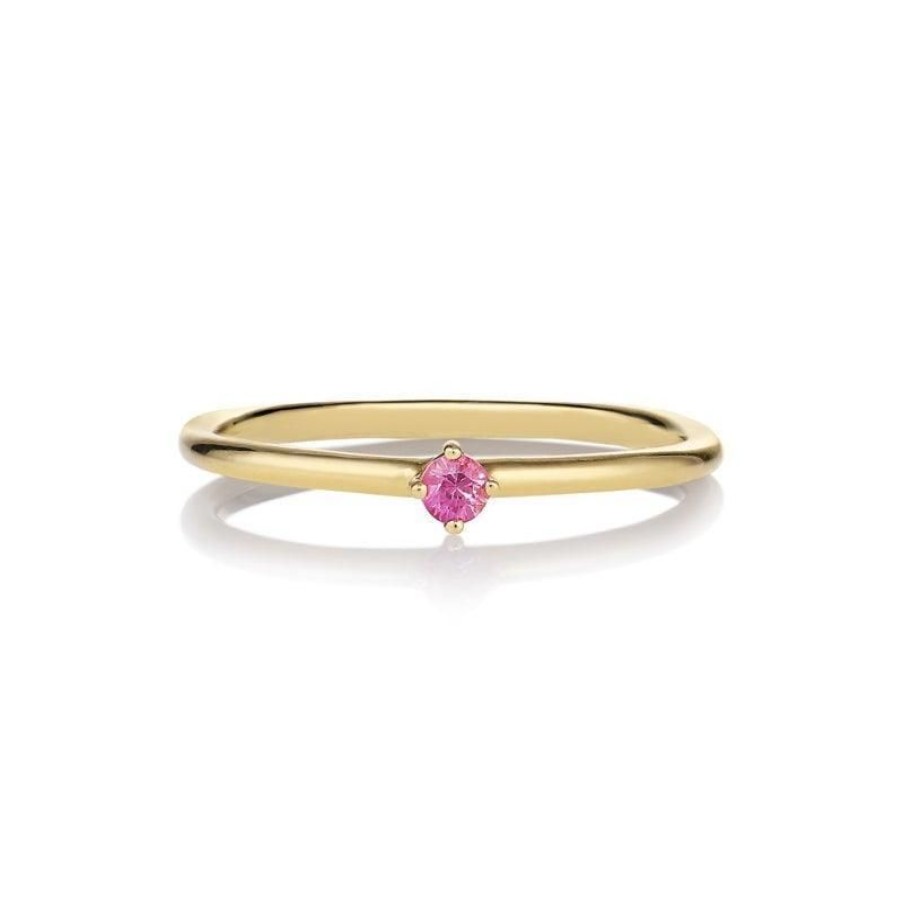 Smykker Anpé Atelier CPH Forlovelsesringe | Anpe Atelier Malene Pink Sapphire 2.5 Ring 14Kt