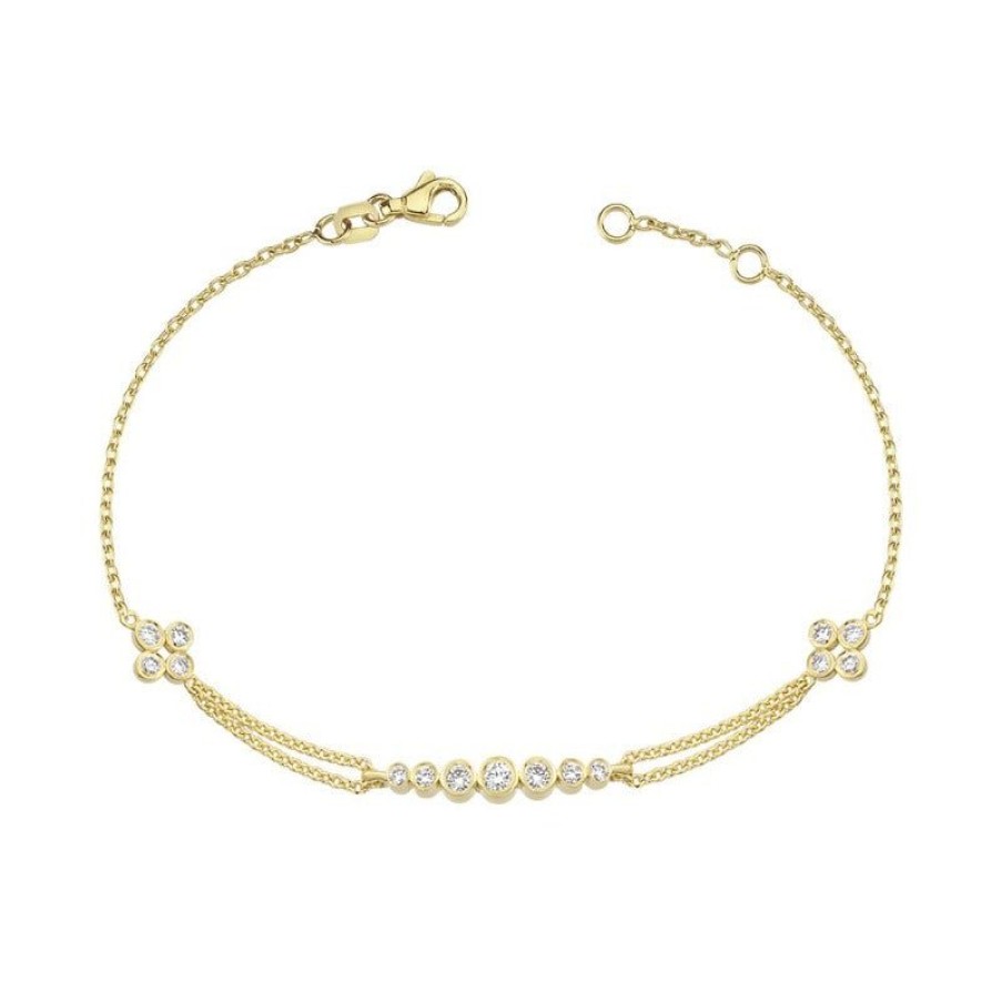 Smykker Nuran Diamant Armband | Nuran Olivia Armband Med Diamanter