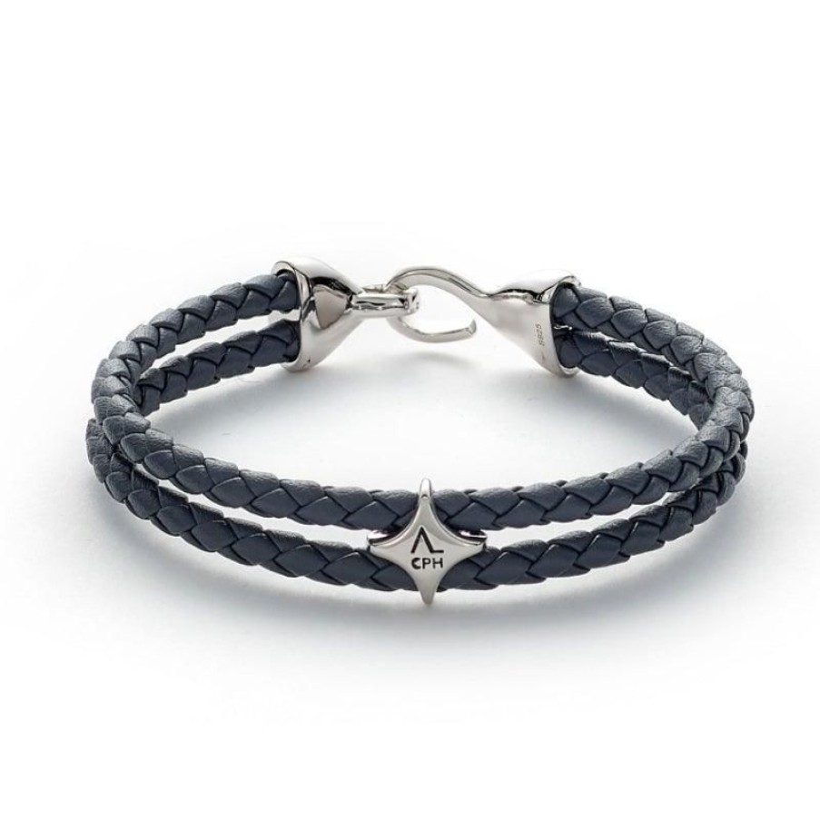 Smykker Alexander Lynggaard CPH Armband Til Maend | Alexander Lynggaard Cph Bolo Gray Leather