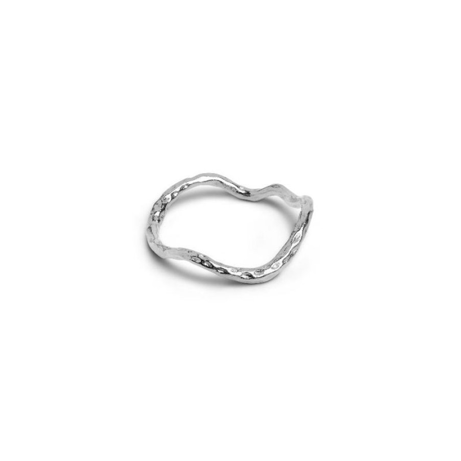 Smykker Enamel Solv Ringe | Enamel Sway Ring - R78Sm