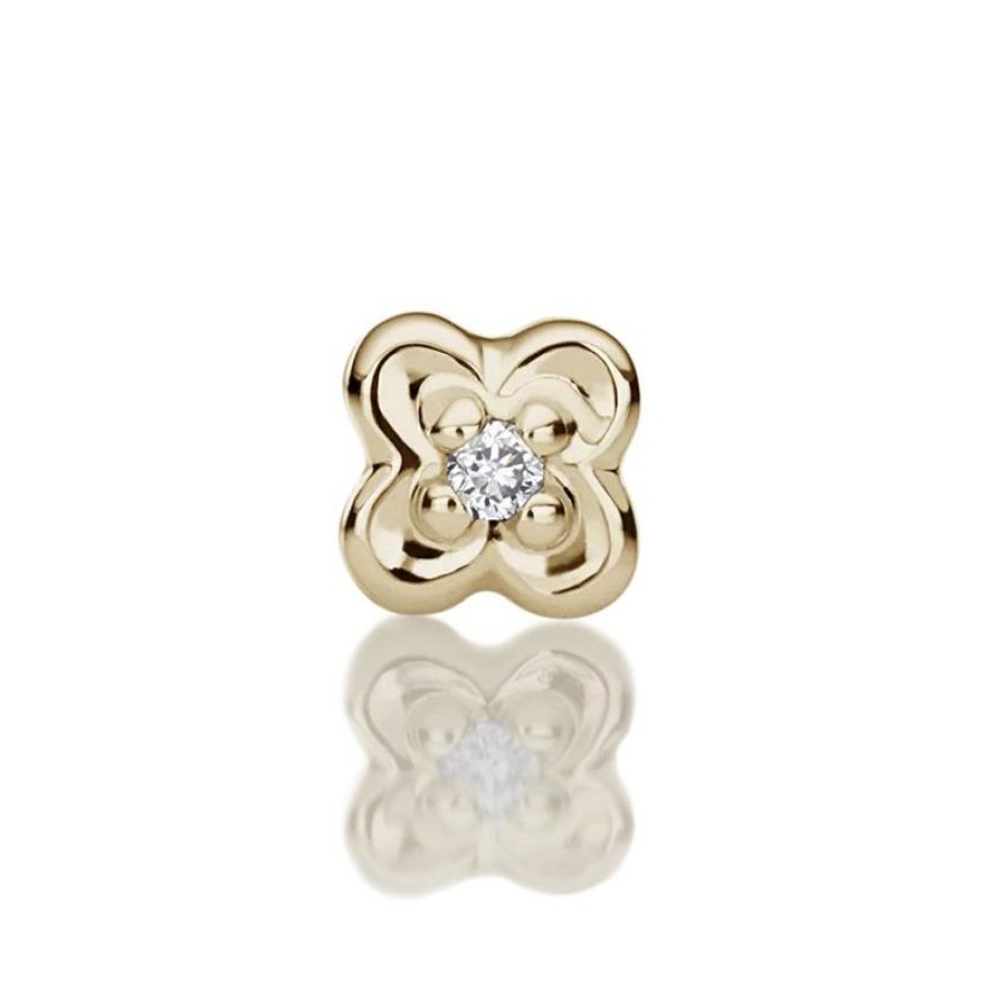 Smykker MARIA TASH Oreringe | Maria Tash Diamond Lucky Clover