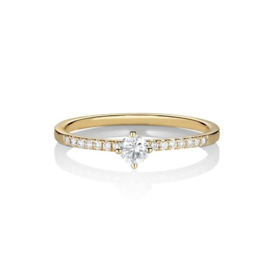 Smykker Anpé Atelier CPH Diamant Ringe | Anpe Atelier Taruva 18Kt Guld Ring M. Brillanter