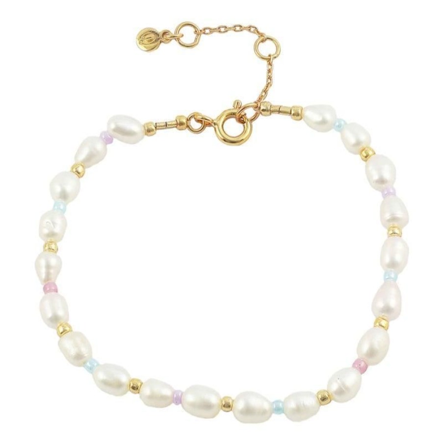 Smykker Hultquist Copenhagen Perlearmband | Hultquist Copenhagen Pastel Perle Armband - S08086G