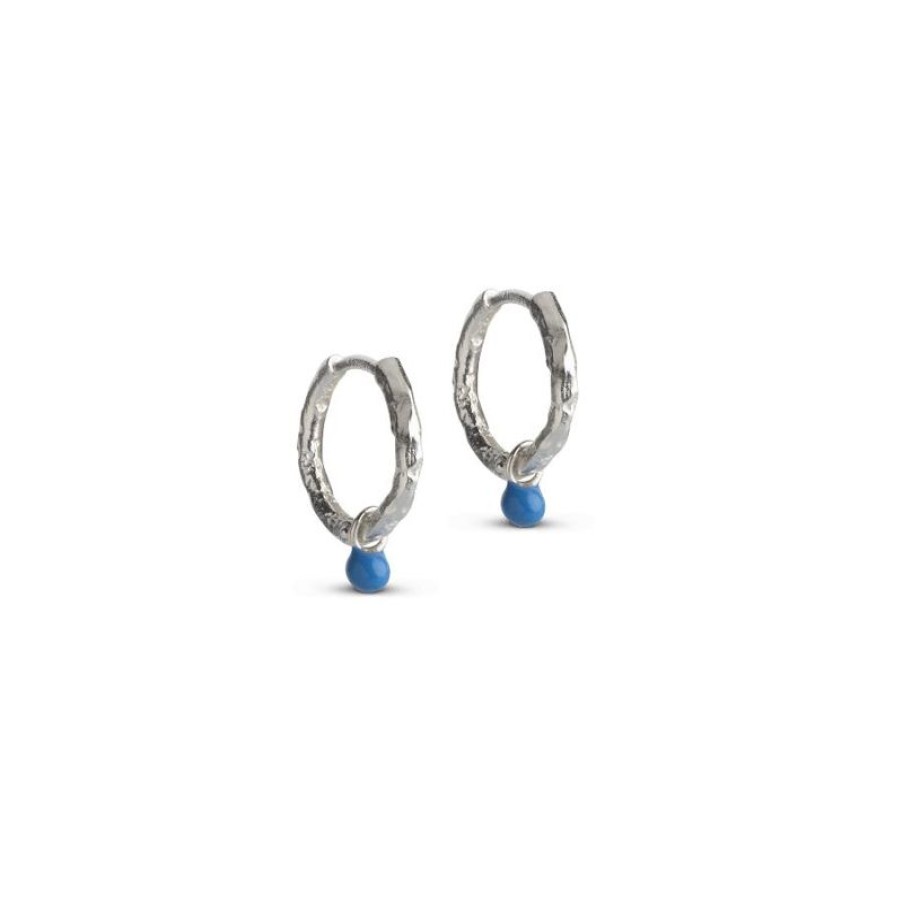 Smykker Enamel Creoler & Hoops | Enamel Belle Hoops Cornflower - E245Sm