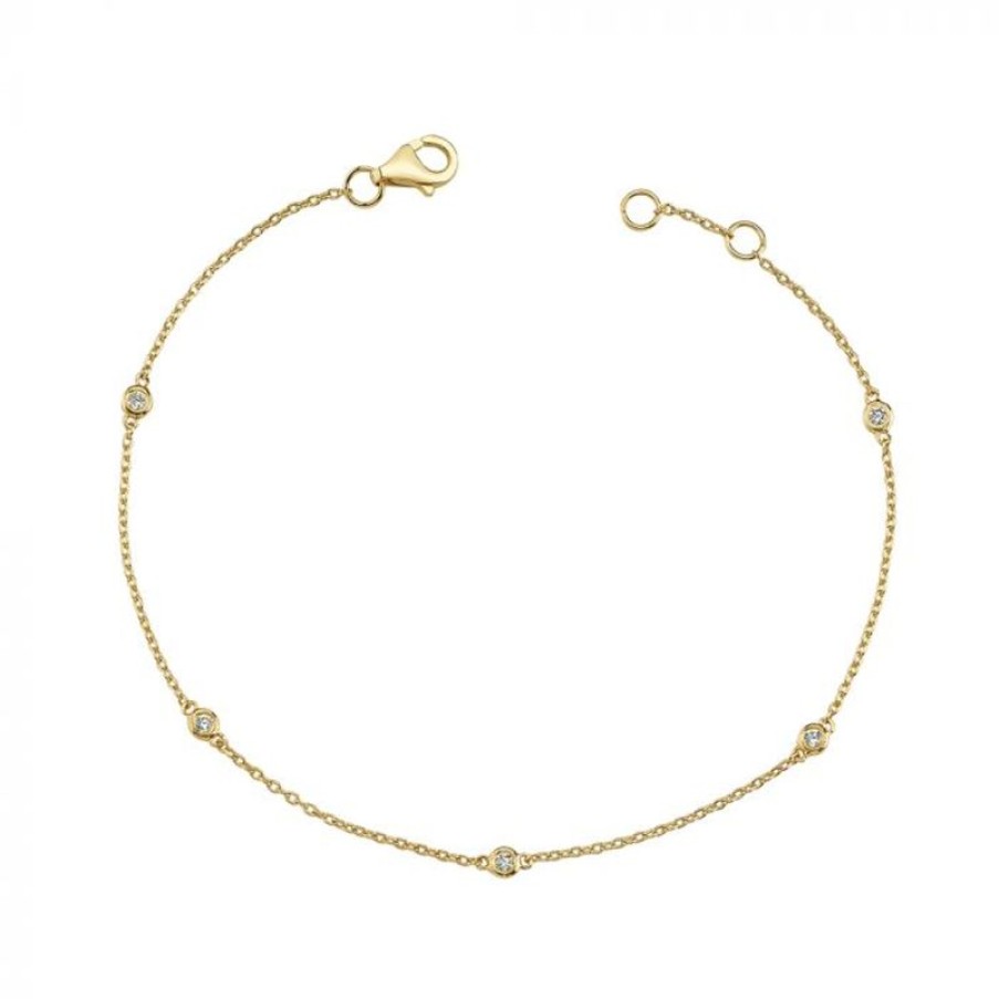 Smykker Nuran Diamant Armband | Nuran 14Kt Zoe Armband Med Diamanter - B1002