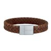 Smykker Nordahl Andersen Herresmykker | Son Of Noa Herre Armband Brun Flettet Laeder 21Cm