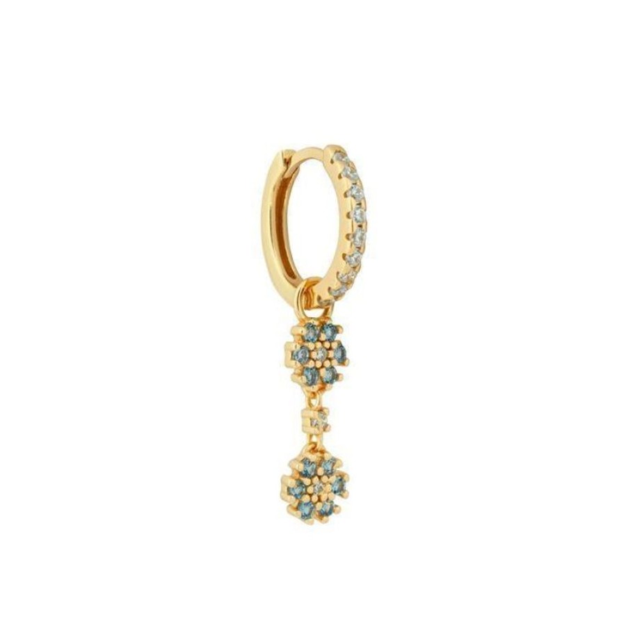 Smykker The Earring Shop Creoler & Hoops | The Earring Shop Deux Fleurs Huggies Orering - Fw2121