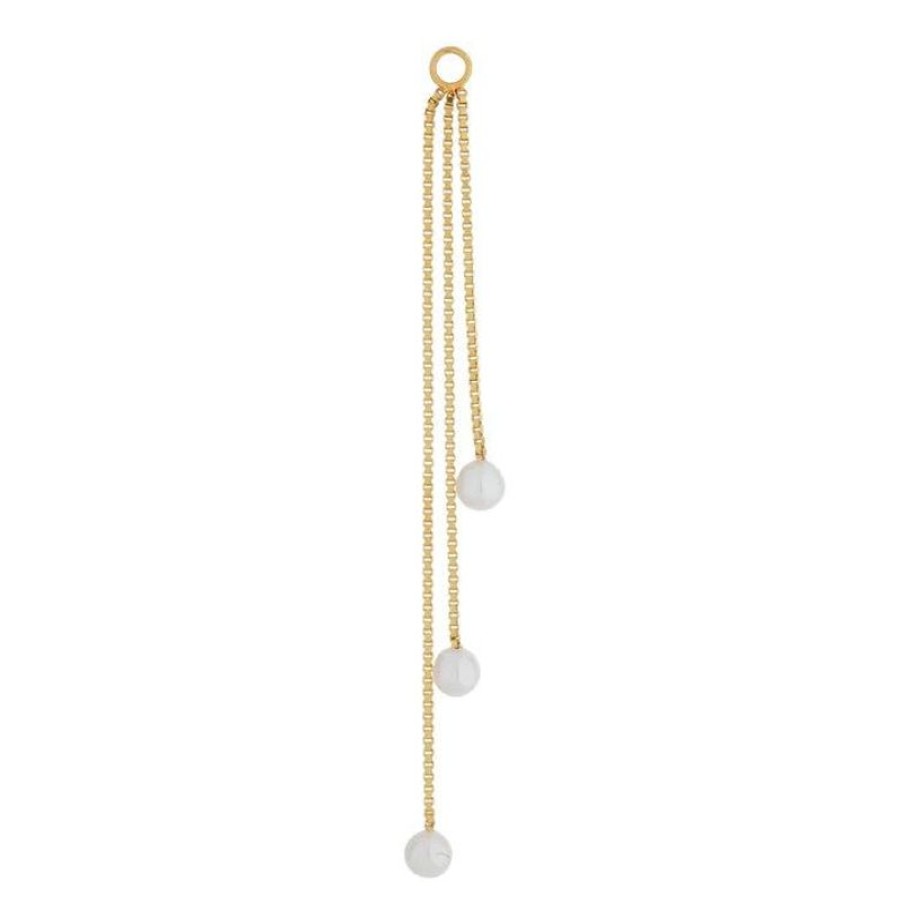 Smykker The Earring Shop Kaedeoreringe | The Earring Shop Tassel Pearl Charm - Ss2223