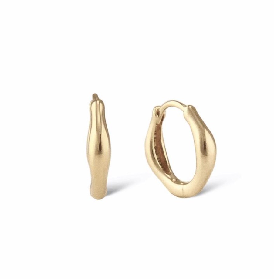 Smykker Jeberg Jewellery Creoler & Hoops | Jeberg Jewellery Balance Creoler Solvforgyldt -51860