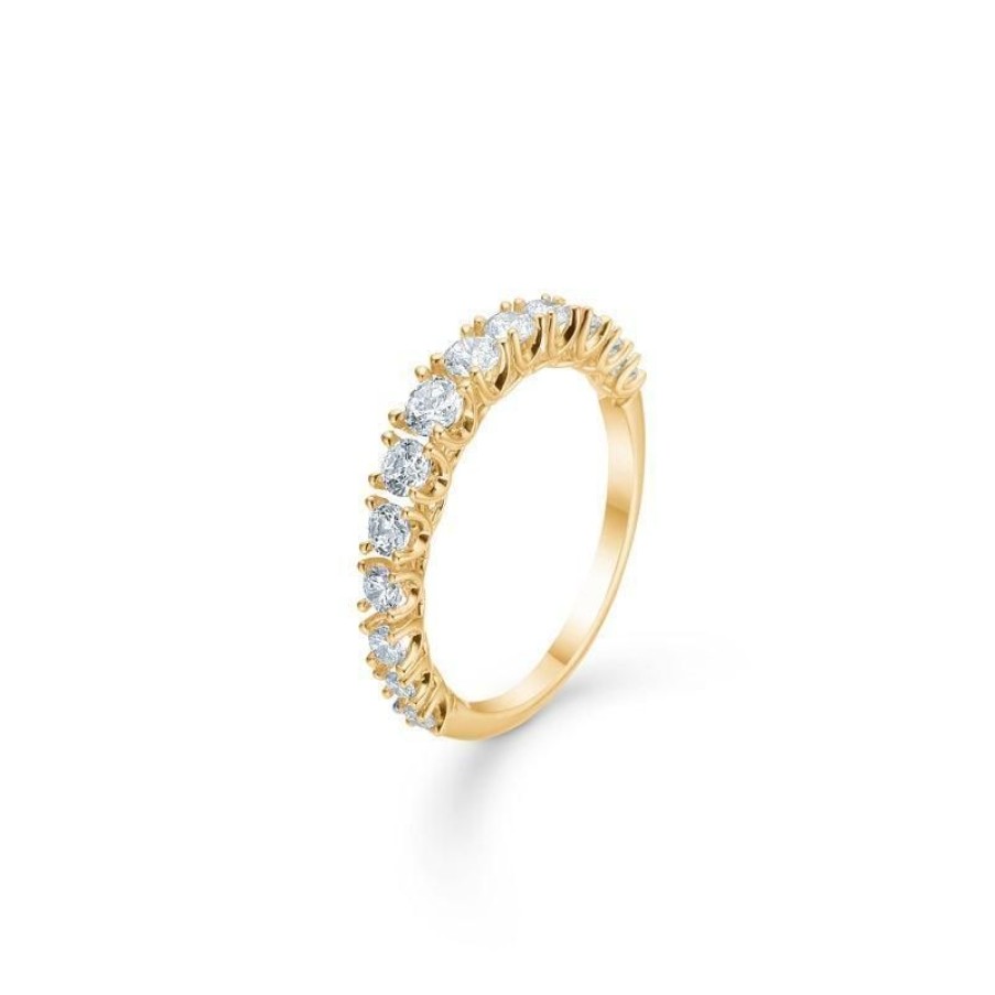 Smykker Mads Z Guld Ringe | Mads Z 14 Kt. Crown Princess Dimant Ring 0.75 Ct.