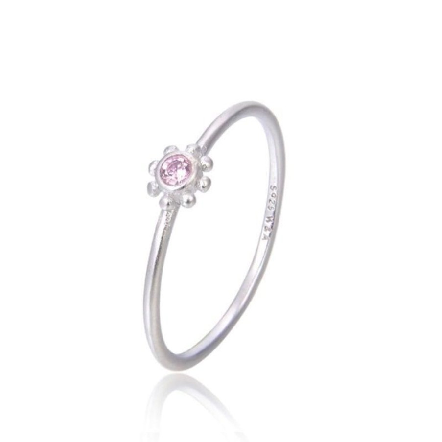 Smykker Wioga Solv Ringe | Wioga Pink Small Sun Ring R-4004-S