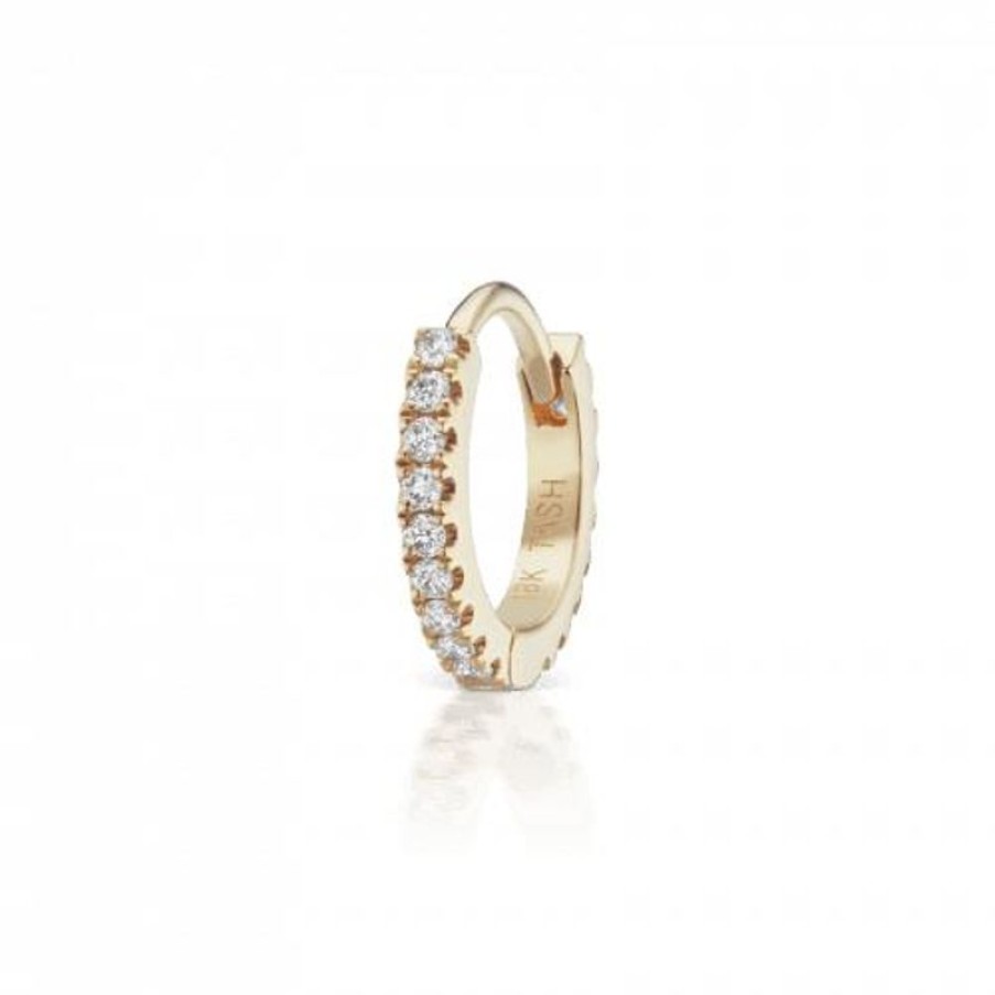 Smykker MARIA TASH Creoler & Hoops | Maria Tash 6.5Mm Diamond Eternity Ring 18Kt