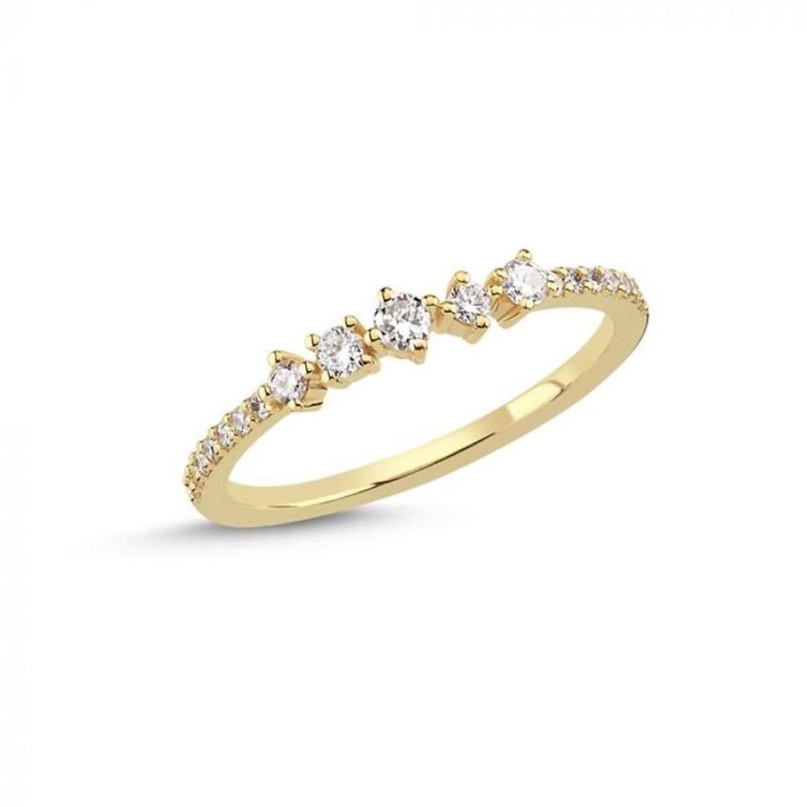 Smykker Nuran Forlovelsesringe | Nuran 14Kt Noelle Ring Med Diamanter - A3056