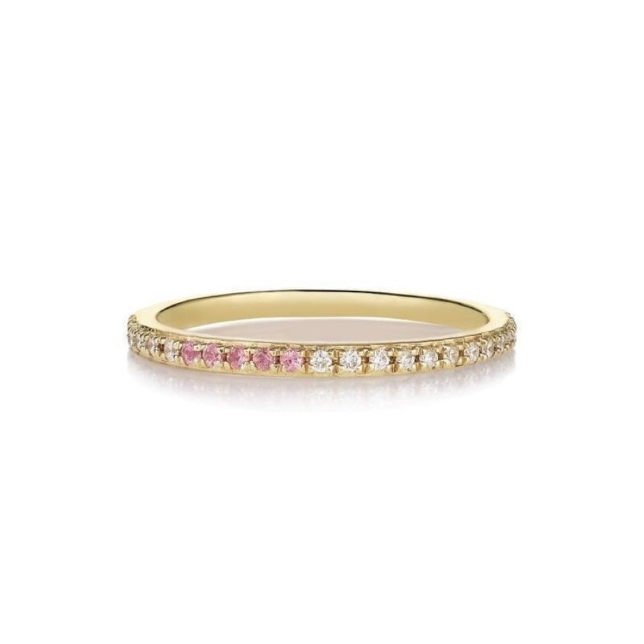 Smykker Anpé Atelier CPH Diamant Ringe | Anpe Atelier Sarah Lil Pink Safirer & Diamant Ring