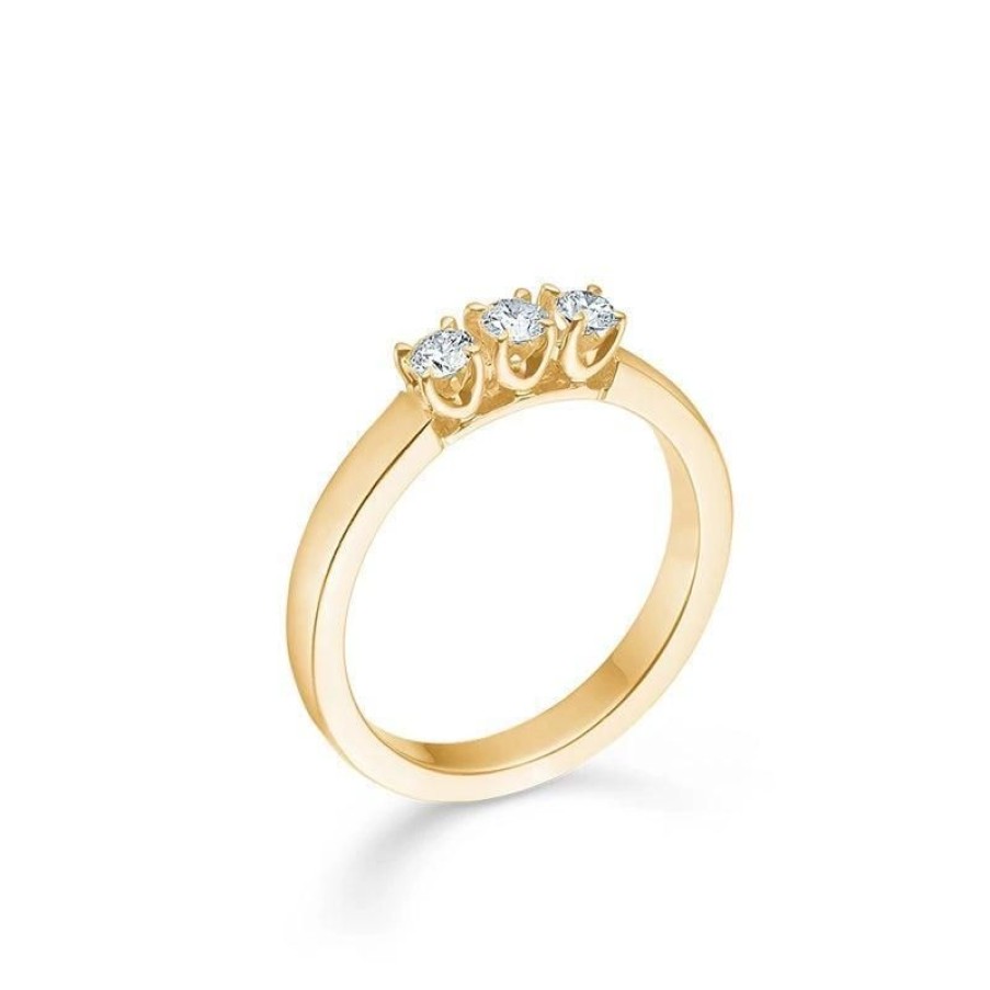 Smykker Mads Z Diamant Ringe | Mads Z 14Kt. Crown Alliancering Diamanter 0.27 Ct.