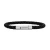 Smykker Nordahl Andersen Herresmykker | Son Of Noa Herre Armband Sort Flettet Laeder 21Cm