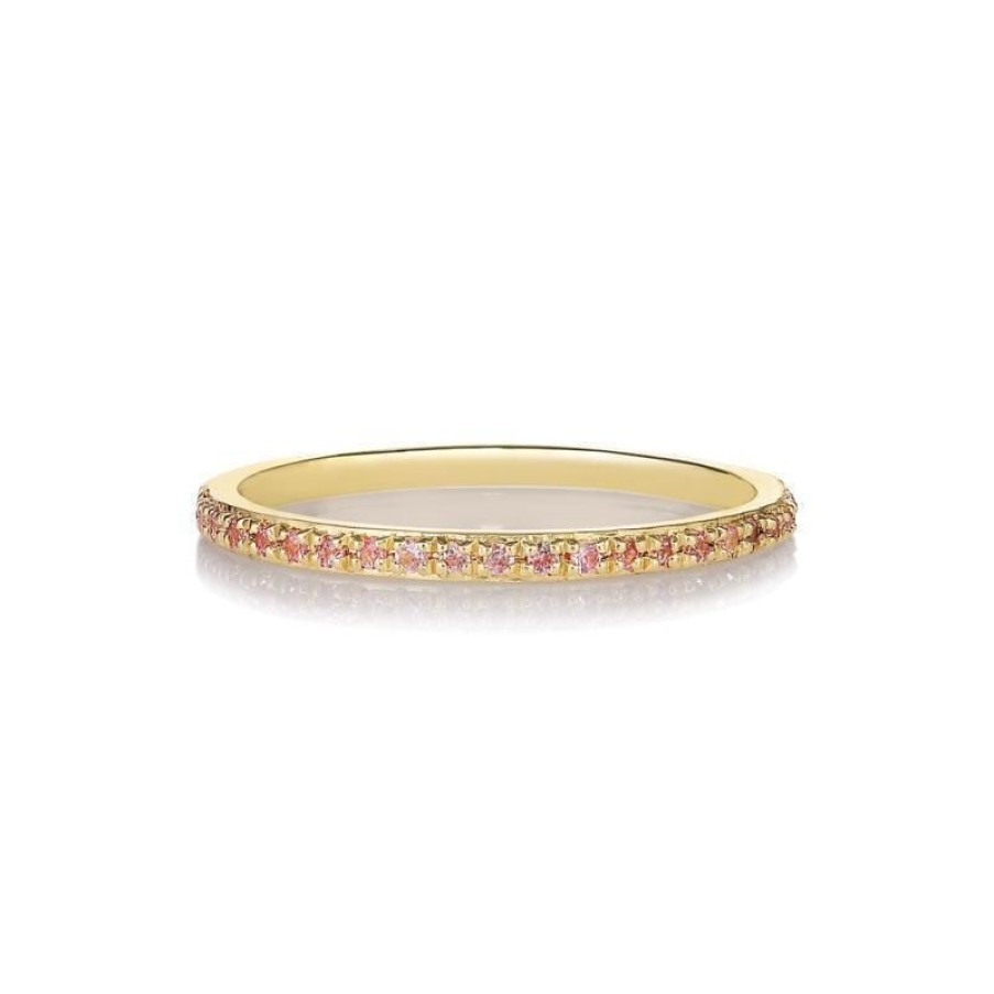 Smykker Anpé Atelier CPH Guld Ringe | Anpe Atelier Sarah Lil Pure Baby Pink Safirer Ring