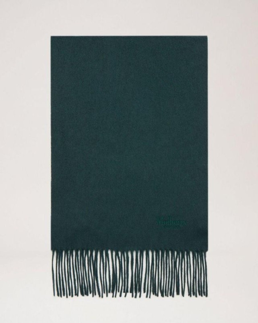 Mulberry Mulberry | Mulberry Torklaede - Cashmere Scarf Mulberry Green