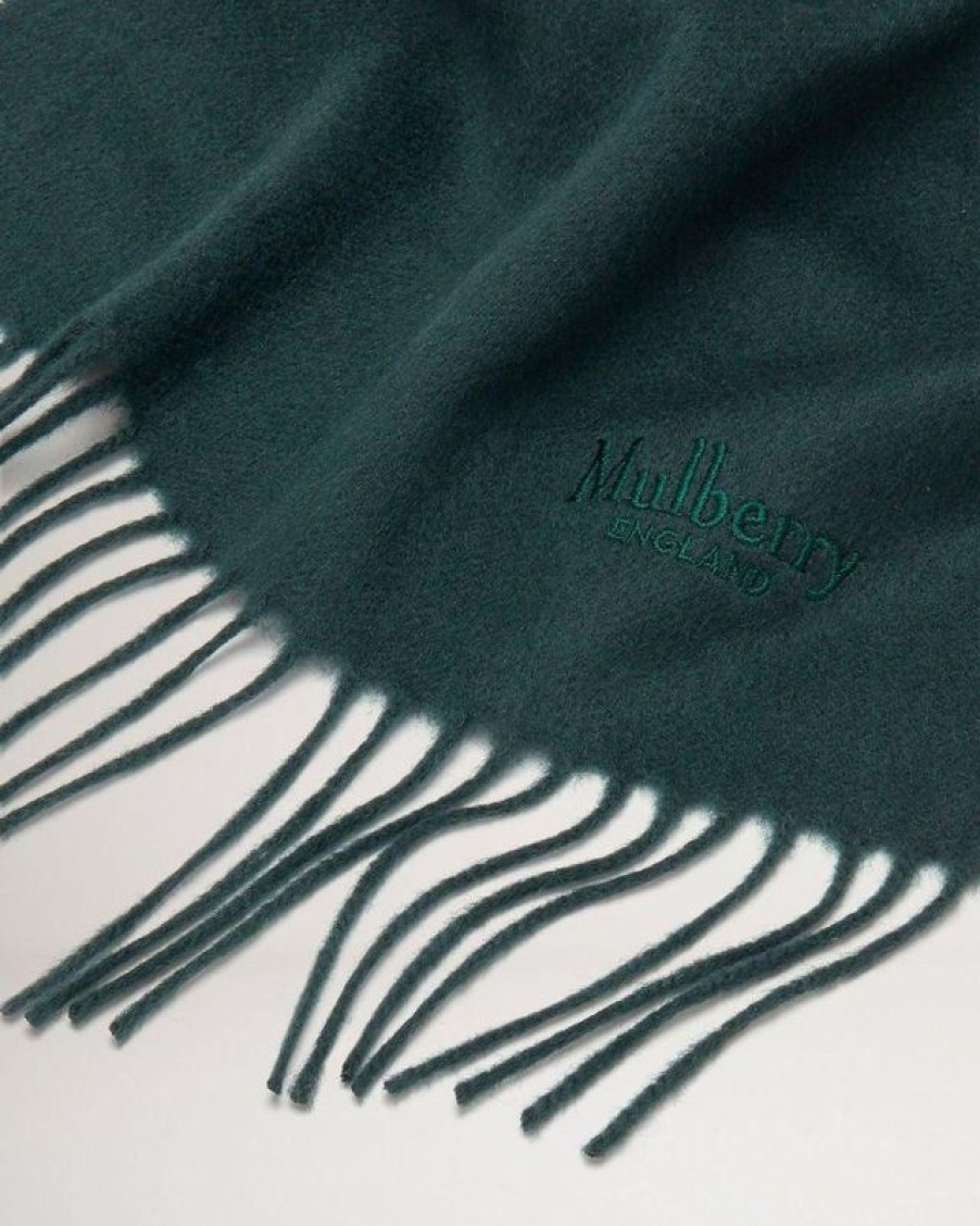 Mulberry Mulberry | Mulberry Torklaede - Cashmere Scarf Mulberry Green